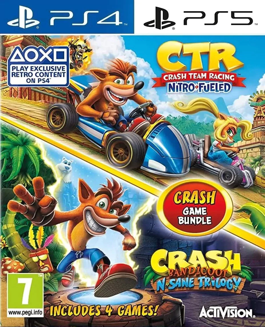 Crash Team Racing Nitro Fueled + Crash Bandicoot Trilogy PS4 | PS5 ...