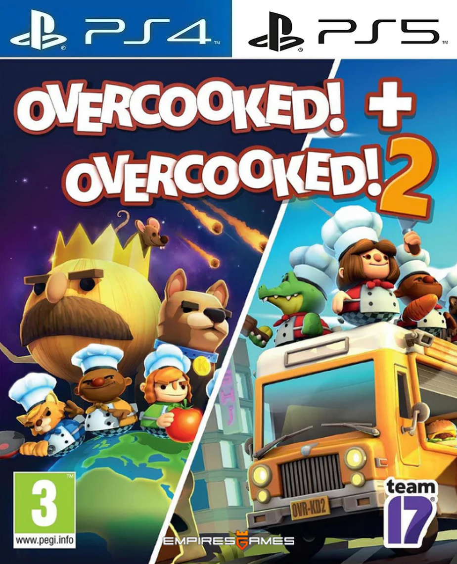 Overcooked 1 y 2 Pack PS4 | PS5