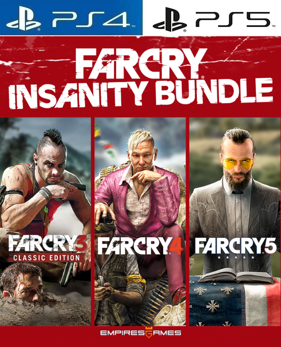 Far Cry Insanity Bundle (3+4+5 Pack) PS4 | PS5